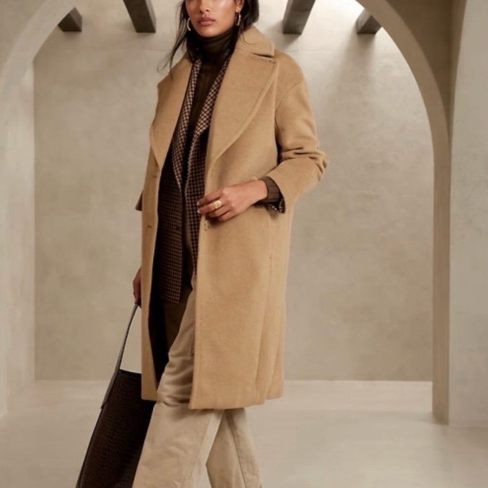 Banana Republic Classic Sunday Wool Coat - Camel